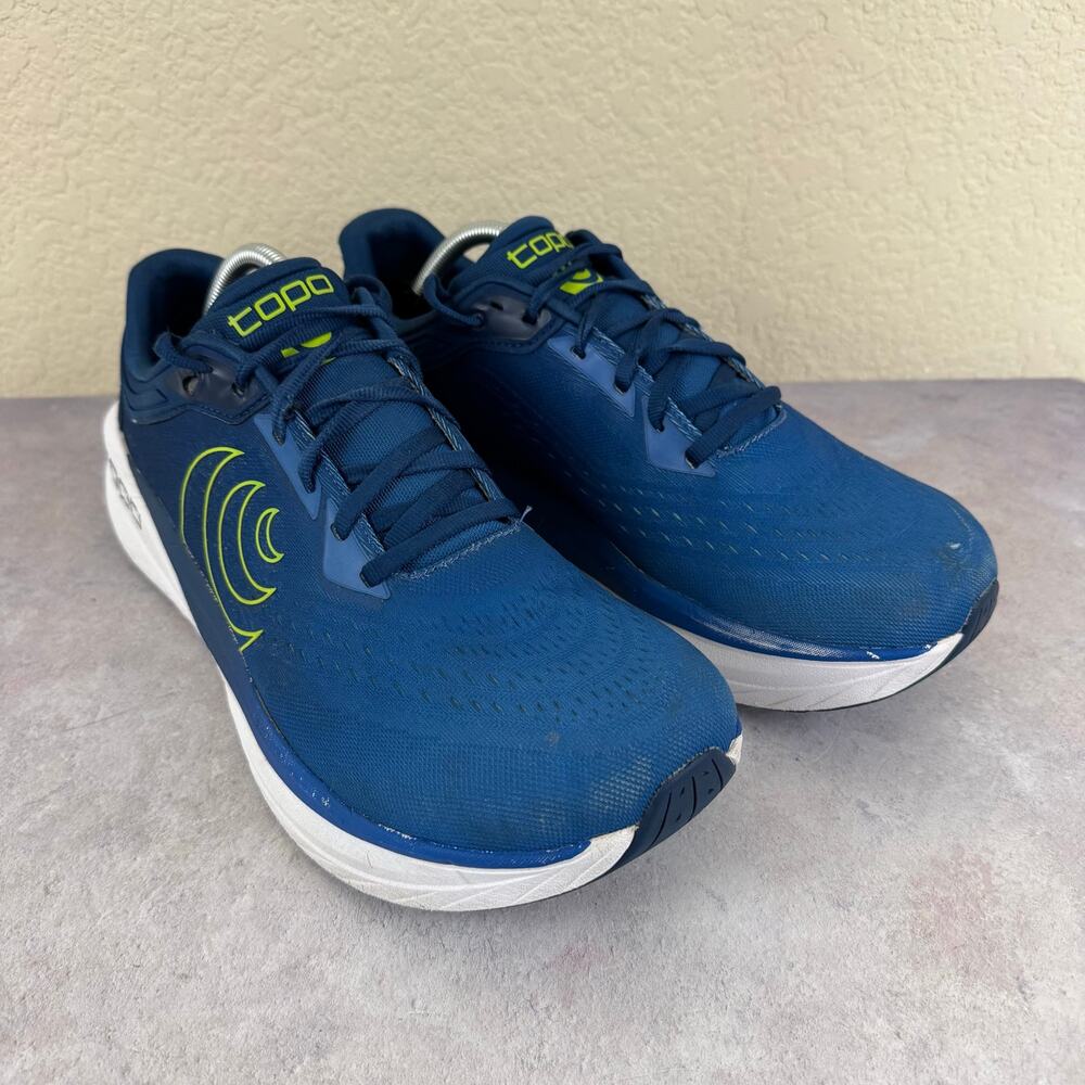 Topo Athletic Phantom 4 Mens Size 11.5 Blue ZipFoam 5MM Drop Running Sneakers